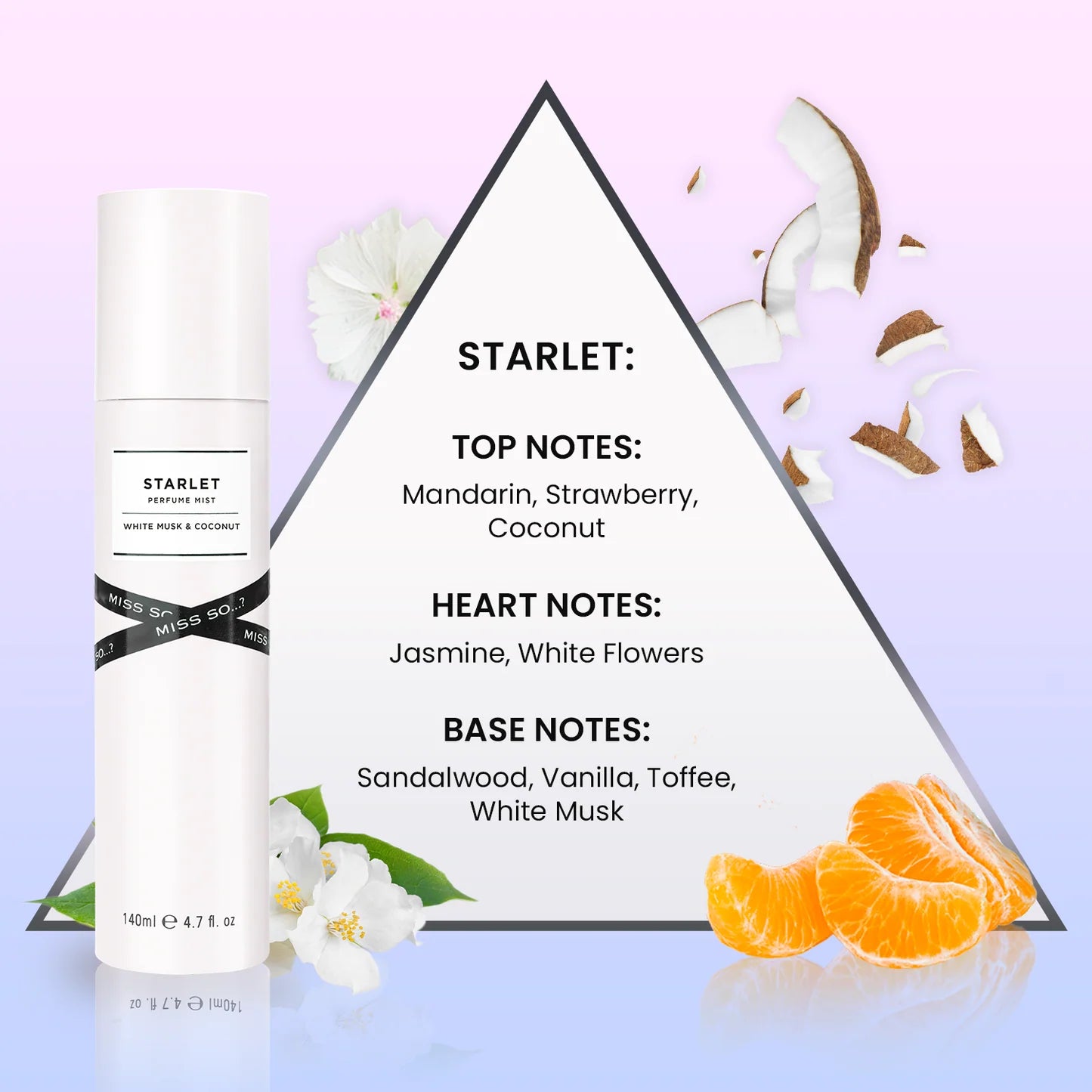 SO...? FRAGRANCE Miss SO STARLET perfume mist 140ml