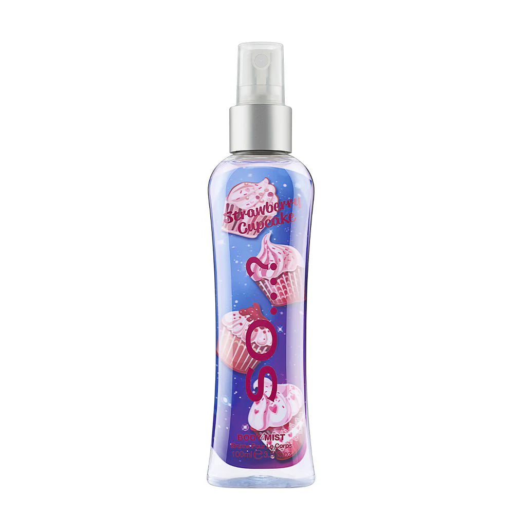 SO...?FRAGRANCE  Body Mist STRAWBERRY CUPCAKE 100ml